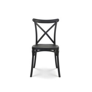 Stylish black plastic chair