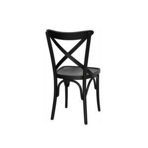Stylish black plastic chair